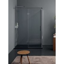 Tamanaco - Box doccia TEPB72 in cristallo 6 mm trasparente 90x90 con profilo - Cromo