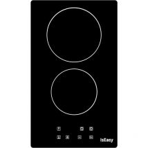 Doppia vetroceramica elettrica, doppia piastra di cottura in vetroceramica – (3000 w, 2 fuochi, da incasso, automatico, touch, timer, vetro-ceramica)