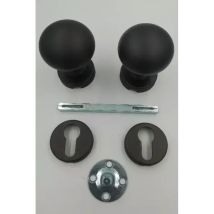 Pomolo per porta Valli & Valli K1155 in alluminio bronzo brunito – Diametro 55 mm – Compatibile con serrature a quadro mm.8
