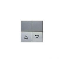 Doppio pulsante per tapparelle silver Niessen Zenit N2244 pl