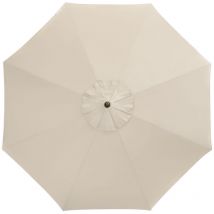 Alu Wood ø 350 cm Marktschirm Holzoptik Sonnenschirm rund 3 Farben Mittelmastschirm 820 Natur - Doppler