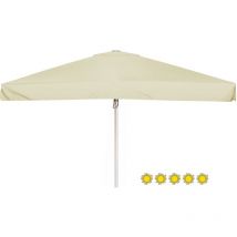 Doppler - Gastronomie Sonnenschirm 'Braumeister' 400 x 400 cm, natur, mit Volant, Bezug aus 100% Polyester, Gestell aus Aluminium, 17,1 kg