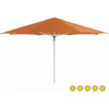 Doppler - Gastronomie Sonnenschirm 'Braumeister' ø 500 cm, terrcotta, mit Volant, Bezug aus 100% Polyester, Gestell aus Aluminium, 17,1 kg