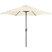 Derby Sonnenschirm / Kurbelschirm "Basic Lift neo 300", Ø 300 cm, natur, Bezug aus 100% Polyester, Gestell aus Aluminium, 28,5 kg Sonnenschirm /