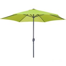 Derby - Sonnenschirm / Kurbelschirm 'Basic Lift neo 300', ø 300 cm, apfelgrün, Bezug aus 100% Polyester, Gestell aus Aluminium, 28,5 kg Sonnenschirm