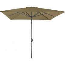 Derby - Sonnenschirm / Kurbelschirm 'Basic Lift neo 200 x 250', 200 x 250 cm, greige, Bezug aus 100% Polyester, Gestell aus Aluminium, 6,4 kg