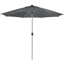 Doppler - Sonnenschirm / Kurbelschirm 'Active Kurbel 380', ø 380 cm, anthrazit, Bezug aus 100% Polyester, Gestell aus Aluminium, 11,9 kg Sonnenschirm