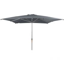 Doppler Sonnenschirm/ Großschirm "Alu Expert Teleskop" 350 x 350 cm, anthrazit, ohne Volant, Bezug aus 100% Polyester, Gestell aus Aluminium, 22,3 kg