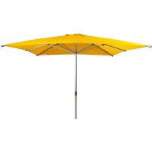 Doppler - Sonnenschirm/ Großschirm 'Alu Expert Teleskop' 350 x 350 cm, gelb, ohne Volant, Bezug aus 100% Polyester, Gestell aus Aluminium, 22,3 kg
