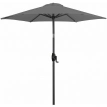 Derby - Sonnenschirm/ Kurbelschirm 'Basic Lift neo 180' mit Höhenverstellung, 180 cm, anthrazit, Bezug aus 100% Polyester, Gestell aus Aluminium, 4,7