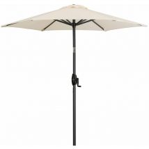 Derby Sonnenschirm/ Kurbelschirm "Basic Lift neo 180" mit Höhenverstellung, 180 cm, natur, Bezug aus 100% Polyester, Gestell aus Aluminium, 4,7 kg