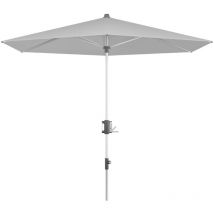 Knirps - Doppler Sonnenschirm / Mittelmastschirm 'Apoll 230 x 150 cm', light grey, Bezug 100 % Polyester, Gestell aus Aluminium, 7 kg Sonnenschirm /