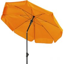 Doppler - Sunline Manual ø 200 cm rund Sonnenschirm in 12 Farben Mittelmastschirm Balkonschirm 849 Umbra