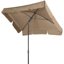 Doppler - Sunline Waterproof Neo 185 x 120 cm Sonnenschirm in 10 Farben Mittelmastschirm Balkonschirm 846 Greige