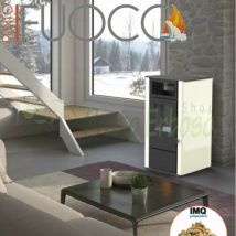 Punto Fuoco - Dora - Estufa de pellets de 9 kw de marfil