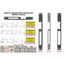 Dorcas Grau Frontpanzerung 250 x 22 mm 24GA Hochwertiges Werkzeug für Präzisionsarbeiten
