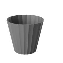 Doric Topf Ø180mm anthrazitgrau 2,5 l PP-Material Höhe 160 mm Rundes Design Ideal für Innen- und Außenbereich