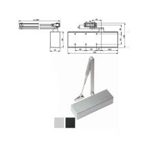 Chiudiporta Aerodinamico Argento Ts 71 Dorma