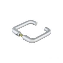 Glastürdrückerpaar Rundform lm Dark Niro f.Drückerf.VK 8mm - 81030115799 - Dormakaba