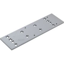 Dorma – 37000101 – Montageplatte Silber für Türschließer TS 73 V – 27mm Höhe, 85mm Breite, 243mm Länge, Aluminium, eloxiert