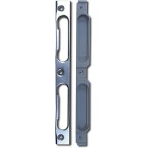 Dormakaba - Schließblech U-Form m. PVC-Einlage 190 x 20 x 0,75 mm, rund, verzinkt silber