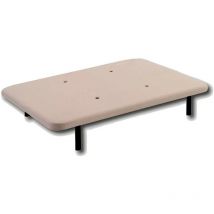 Base Tapizada 3d Con Aireadores Antimoho Color Beige Con Patas Metálicas 150x200 - Dormideo