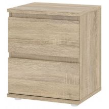 Dormitorio junto a la cama de roble 40 x 34 x 48 h