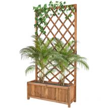 Dorothy - Pflanzer aus imprägniertem Zedernholz mit 180 cm Sprossenwand ebony