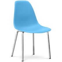 Privatefloor Dorwick Stuhl – Matt Blau – 53cm x 46cm x 83cm – Ultra strapazierfähig – Ergonomisch