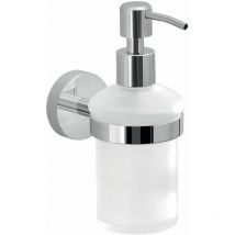 Kiamami Valentina - Distributeur De Savon Liquide Fixation Murale Avec Doseur En Métal Chromé Sparta