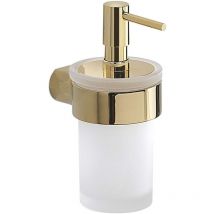 Sapho Gedy Pirenei - Seifenspender mit Halter, Gold/Glas Satin PI8187