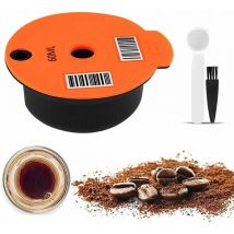 Dosettes De Cafe, Filtre A Cafe Reutilisable, Capsule De Cafe En Plastique Rechargeable Avec Cuillere Pour Machine A Cafe Bosch Tassimo, 180 Ml