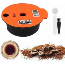 Dosettes De Cafe, Filtre A Cafe Reutilisable, Capsule De Cafe En Plastique Rechargeable Avec Cuillere Pour Machine A Cafe Bosch Tassimo, 180 Ml