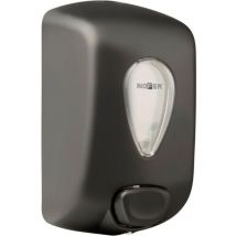 Nofer - Dosificador de jabón líquido manual de 1000 mL classic Acabado: Negro