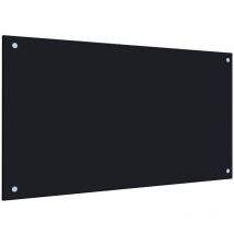 Design In - Dosseret de cuisine Noir 90x50 cm Verre trempé CFW16976