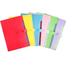 Dossiers Extensibles 5 Poches A4 avec Étiquettes - Accordéon Classeur En Plastique, Ranger Lettres et Documents