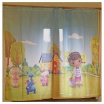 Dottoressa Peluche Coppia di Tende per la Cameretta 180x160 cm - Multicolor