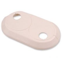 Wirquin - Double 28mm pvc White Radiator Plastic Water Pipe Cover Collar Rose