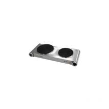 Double acier 30993 2500w plaque de cuisson vitrocéramique palson 2 brûleurs 18cm de diamètre