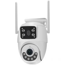 KYF - Double Caméra ip – Extérieure Rotative pt motorisée 3MP+3MP wifi 2,4Ghz