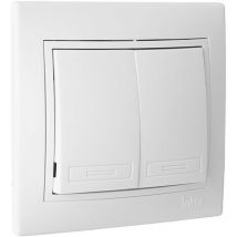 Double commutateur/interrupteur 10ax 250v s.europa Solera erp12u