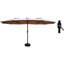 Aluminium-regenschirm alu twin 4,55X2,65MT