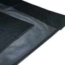 Estexo - Housse de rechange de matelas double pour bain de soleil xxl en tissu noir