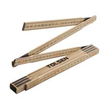 Double regle pliante en bois 2MT Tolsen
