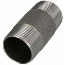 Double nipple de tuyau noir 2 1/2'' x 80 mm