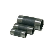 double nipple filete, noir 11/4" x 100 mm (male/male) DIN 2982