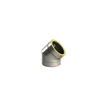 Jeremias - Coude 45 ° - Pour Double Paroi Isolé 150 Mm