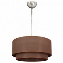 Fabrilamp - fab 2.810 / 35-MARR / marr Pendentif double 1l. Marron / Marron Cilind REGX35X35