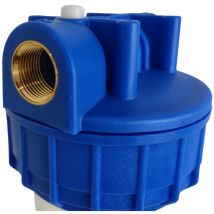 Double Porte Filtre à Eau 9 pouces 3/4 avec Cartouche 20μm Raccord 1 pouces - 26/34 Filtre Domestique Fabriqué en France