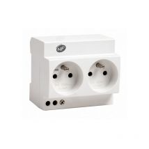 Double prise modulaire 2P+T 16A - 230V Nalto
